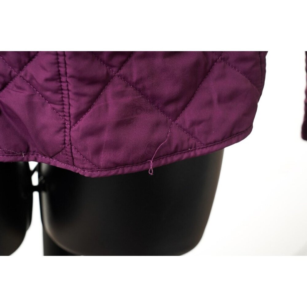 LAUREN Ralph Lauren Purple Quilted Jacket with Buckle Collar - Picture 15 of 16
